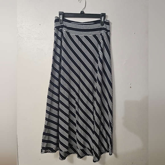 Talbots Dresses & Skirts - Talbots Navy Blue And White Striped Maxi Skirt!
